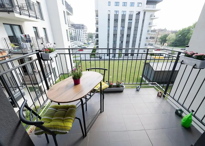 Apartman Luxury In -1-bright-secured-free Parking Łódź